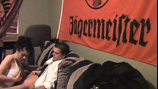 College Babe Blowjob in Party