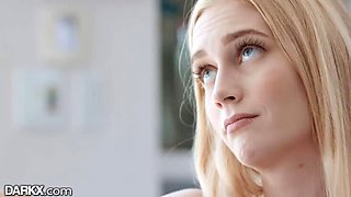Petite Blonde Snob Dominated by Big Cock Butler - Interracial Role-Play