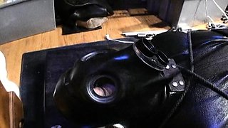 two women fetish latex asslicking and anal mff