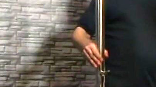 Big dildo pussy penetrating humiliating