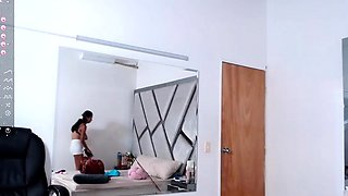 Sexy teen ebony solo toy masturbation
