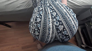 white girl grinds ass in sexy outfit