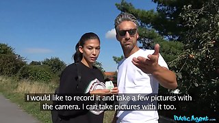 Public agent - asian usa college girl fucked while her bf waits