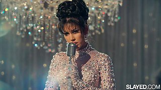 Three girls with great bodies appreciate hardcore lesbian anal