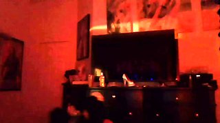 Very Hot Amateur French Teen couple tit fuck on Webcam