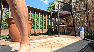 Outdoor Anal Training and Dildo Masturbation by Lora Cross