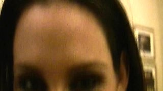 Mature brunette amateur giving a great POV blowjob