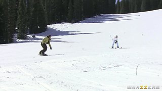 Tease On Skis With Jordan Ash, Jessica Nyx - Brazzers