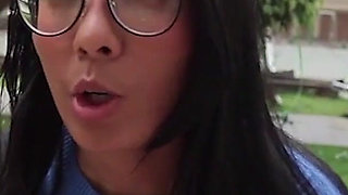 You Have a Huge Penis, I Don't Think It Will Fit! I Fuck a Horny College Girl in My Apartment