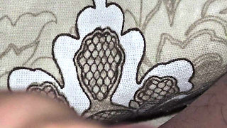 Handjob delivery from step mom to step son big dick in bed