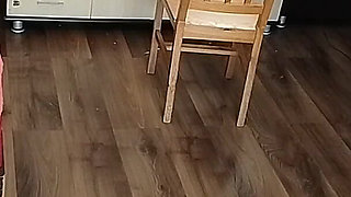 Amateur Woman Has Fun Trying on Clothes and Cutting Them