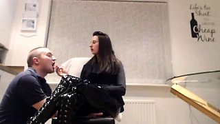Dominatrix Victoria Black - Ashtray Humiliation