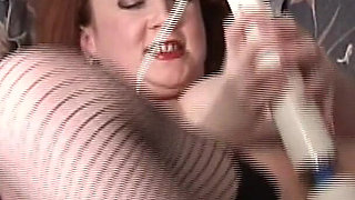 Busty British MILF Slut Red Fingered by Pervert