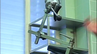 Beautiful Young Blonde with Big Tits Fucked and Cumshot on Her Ass by Gynecologist