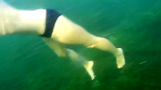 Swimming and Flashing in the Sea
