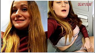 Sally B Masturbiert Auf Der Flugzeugtoilette