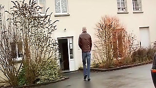 Busty French MILF Pounded in Cocksucking Show