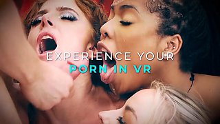 21 SEXTURY - Busty Cutie Sasha Rose Gets Double Penetrated After Being Face Fucked: Porn