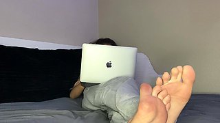 My live in slave was caught staring at my feet.