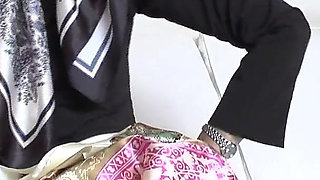 My Glossy Satin Scarves Are so Arousing! Lady Victoria Valente