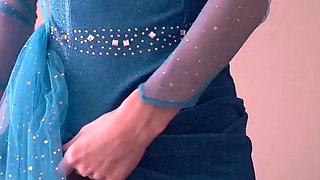 Amateur striptease and Solo masturbation