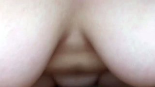 Big-Breasted Asian Amateur Rides Her Man in Cowgirl Position