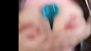 Asian Gal Unloading Faux-cock