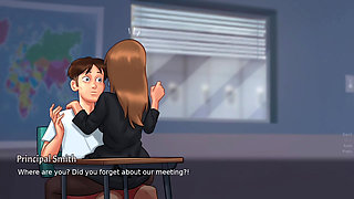 Desi aunty make new romantic seen in summer time