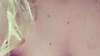 Dirty Blonde Mommy Big Boobs Smokes Masturbate