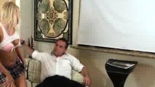 Perverted old man Mr. Franklin loves masturbating to his