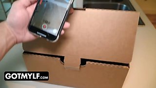 Mischievous stepson tricks his fabulous milf step-mom to plead him to stick his dick inwards her tastey twat