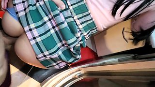 Stepsister Creampied in the Toilet - Amateur BDSM Catch