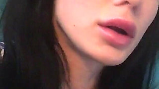 Busty Brunette Showing Her Firm Tits