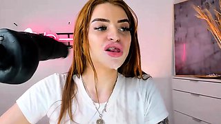 Big boobs milf masturbates with her dildo