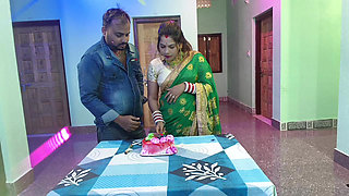 NEW YEAR CELEBRATION TIME BHABHI FUCKING HARD WITH HER DEVAR AFTER CAKE CUTTING