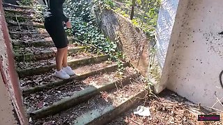 Hot Italian MILF Gets Fucked by Stranger in Public - Risky Outdoor Sex