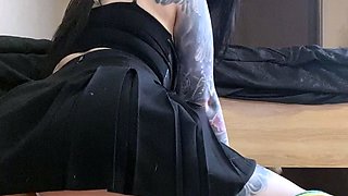 Busty brunette bitch with big boobs