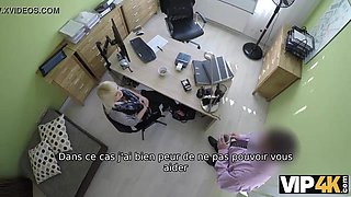 VIP4K. Blonde angel Katy Rose gladly passes the dirty casting of her credit manager: Porn