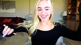 Blonde teen showers with big cock guy