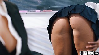 Big arse Gal Ritchie pounded by teacher