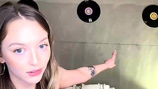 Curly Blonde Teen Records Solo Dildo Masturbation More at