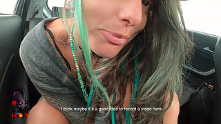 I Couldn't Stand the Horniness and Had to Masturbate in the Car!