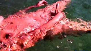 Naked Swimming MILF at the Beach