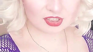 FEMDOM JOI female domination jerk off video sexy blonde instructor Arya Grander - with countdown