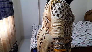 Depali Aunty Fucked by Stepson When She Was Cleaning His Room!