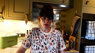 Emo teen Becka solo webcam masturbation