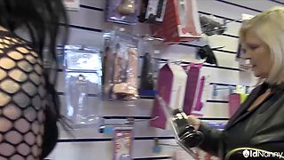 Lacey Starr & Emma Summers try every toy in the sex shop - curvy, busty, naturaltits, and handjobs galore!