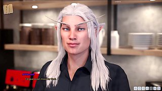 Amateur gameplay featuring a sexy brunette with big assets