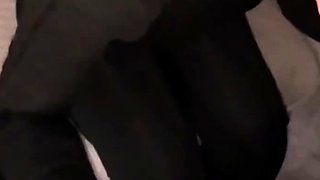 Fucked a hot stepmother in overalls and cum in her mouth