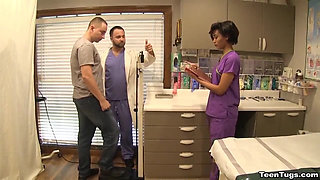 Nurse Jasmine Barnes Drains Dick Dry